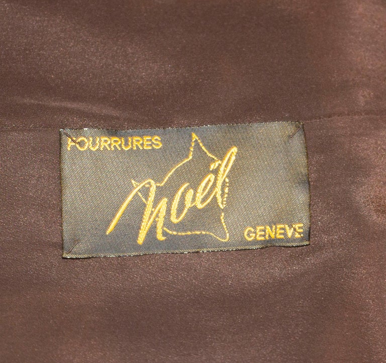 Hooded Mink Jacket by Noel, Geneva For Sale at 1stdibs