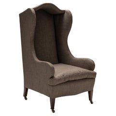 Hooded Wing Chair, England, circa 1890