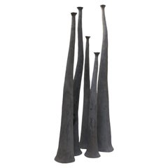 Hoodoo Stacks, Sculptural Concrete Planters by Opiary H50"-78"'