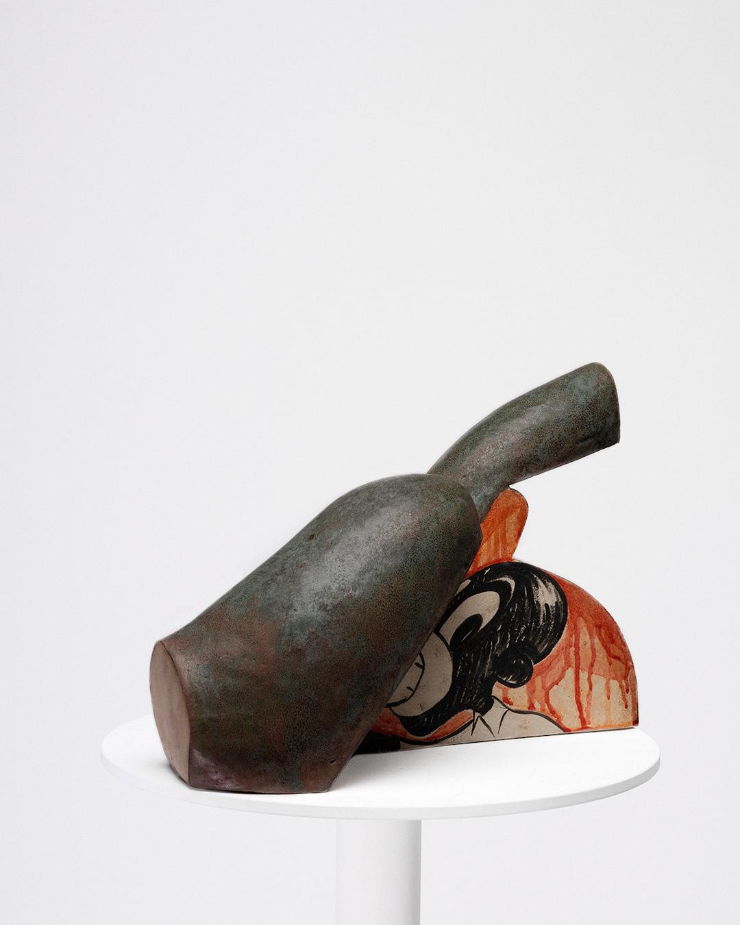 Malcolm Mobutu Smith
Hoof 'n Mouth, 2010
Stoneware, slip and glaze
15 x 20 x 13 in.