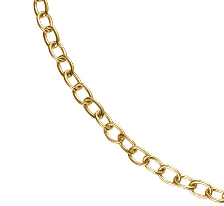 Hook and Chain 18 Karat Gold Necklace For Sale at 1stDibs gold hook for chain, necklace hook