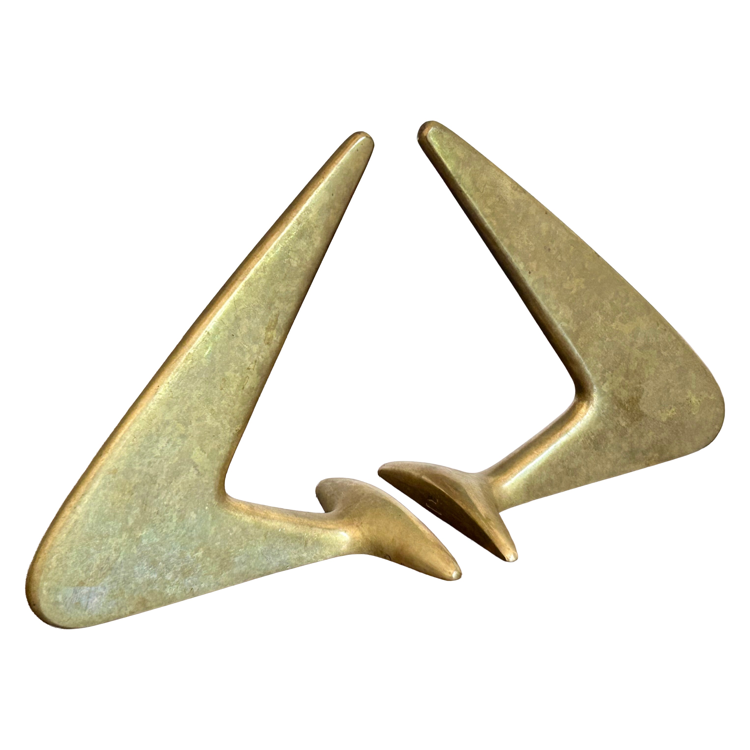 "Hook" Bookends Carl Aubock in vendita