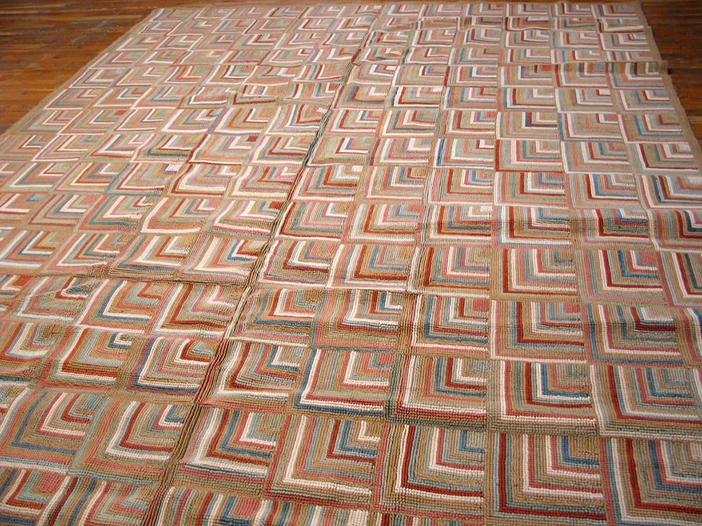 Chinese Contemporary American Hooked Rug 6' 0