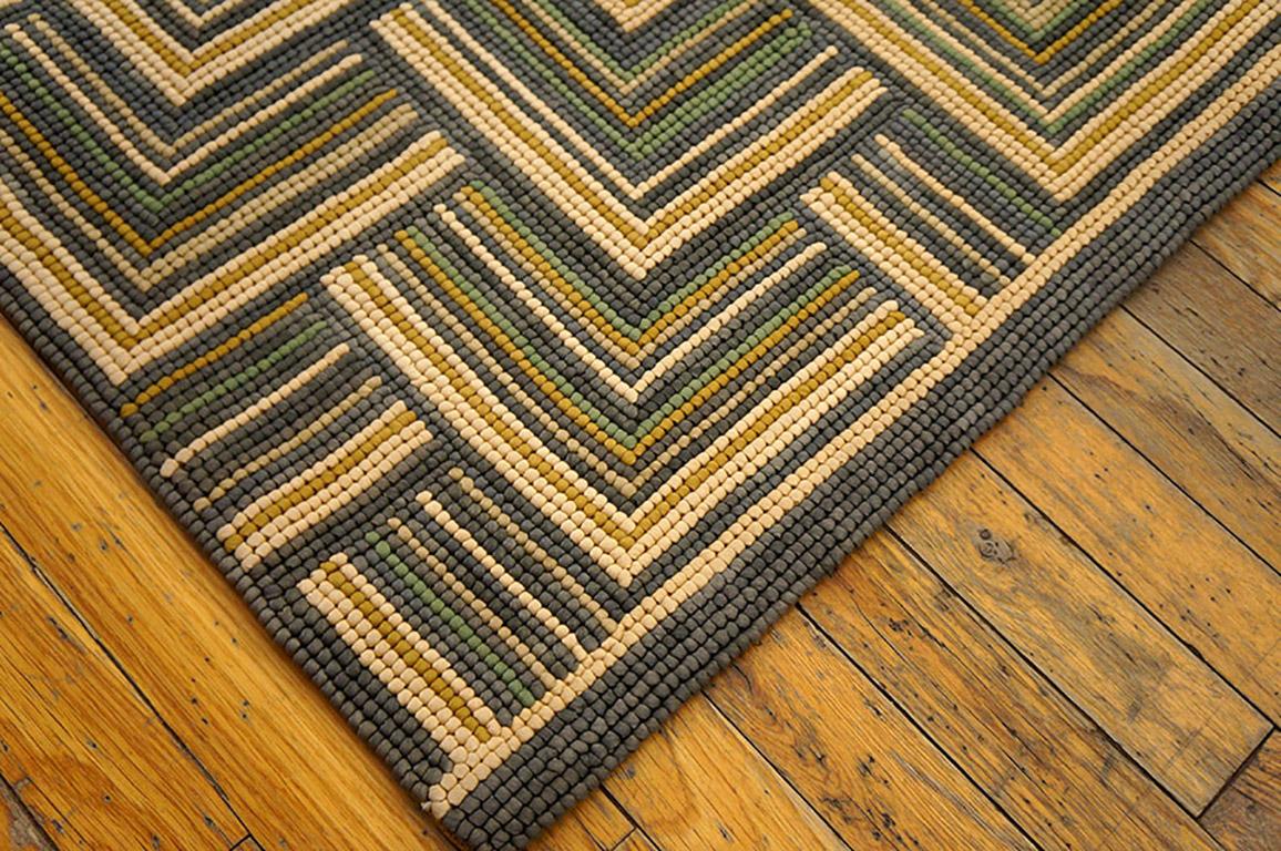 Contemporary Cotton Hooked Rug ( 6' x 9' - 183 x 274 )