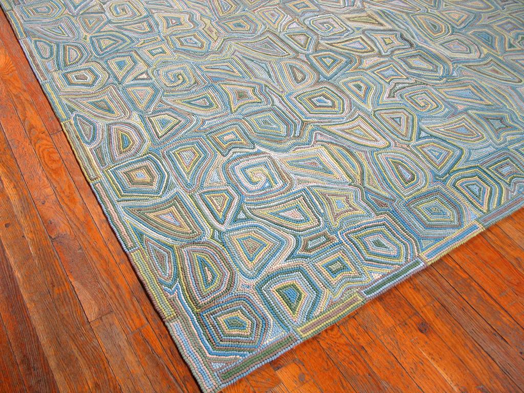 Contemporary American Hooked Rug (6' x 9')