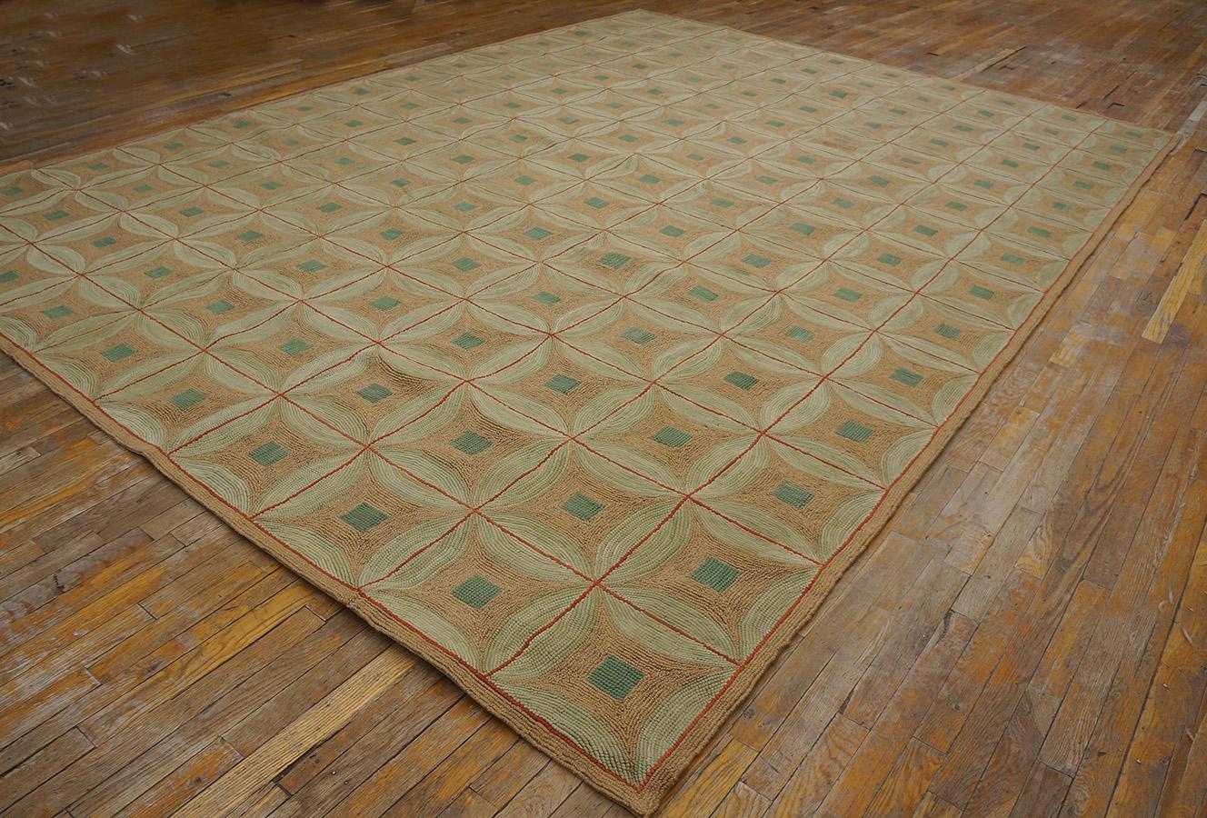 Chinese Contemporary American Hooked Rug (6' x 9' - 182x 274) For Sale