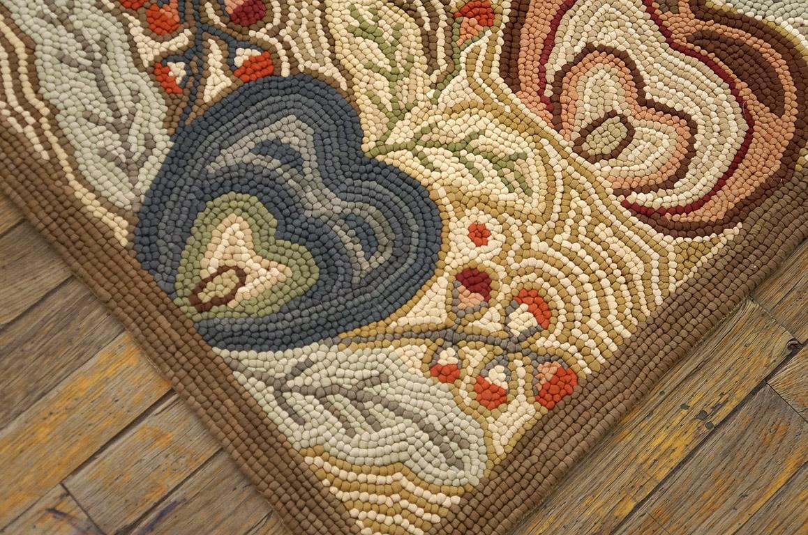 Tessuto a mano Tappeto contemporaneo tessuto a mano in cotone con ganci ( 6' x 9' - 183 x 274 cm ) in vendita