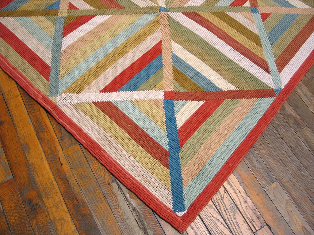Cinese Tappeto contemporaneo fatto a mano in cotone con ganci ( 6' x 9' - 183 x 274 cm ) in vendita
