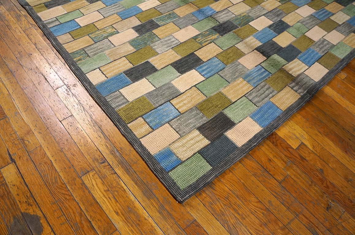 Chinese Contemporary  Cotton Hooked Rug 6' 0