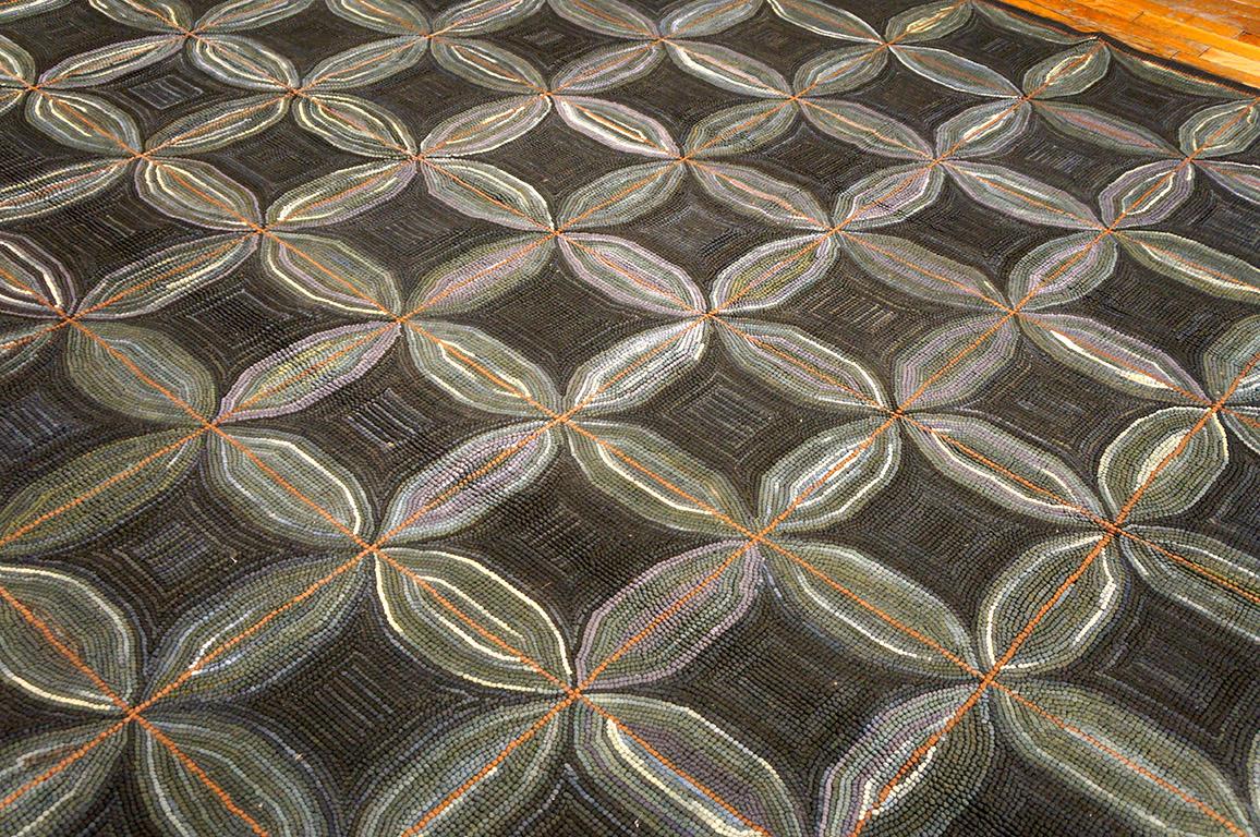 Alfombra enganchada americana contemporánea (6' x 9' - 182 x 274) en Nuevo estado para la venta en New York, NY