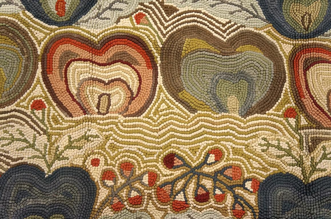 XXI secolo e contemporaneo Tappeto contemporaneo tessuto a mano in cotone con ganci ( 6' x 9' - 183 x 274 cm ) in vendita