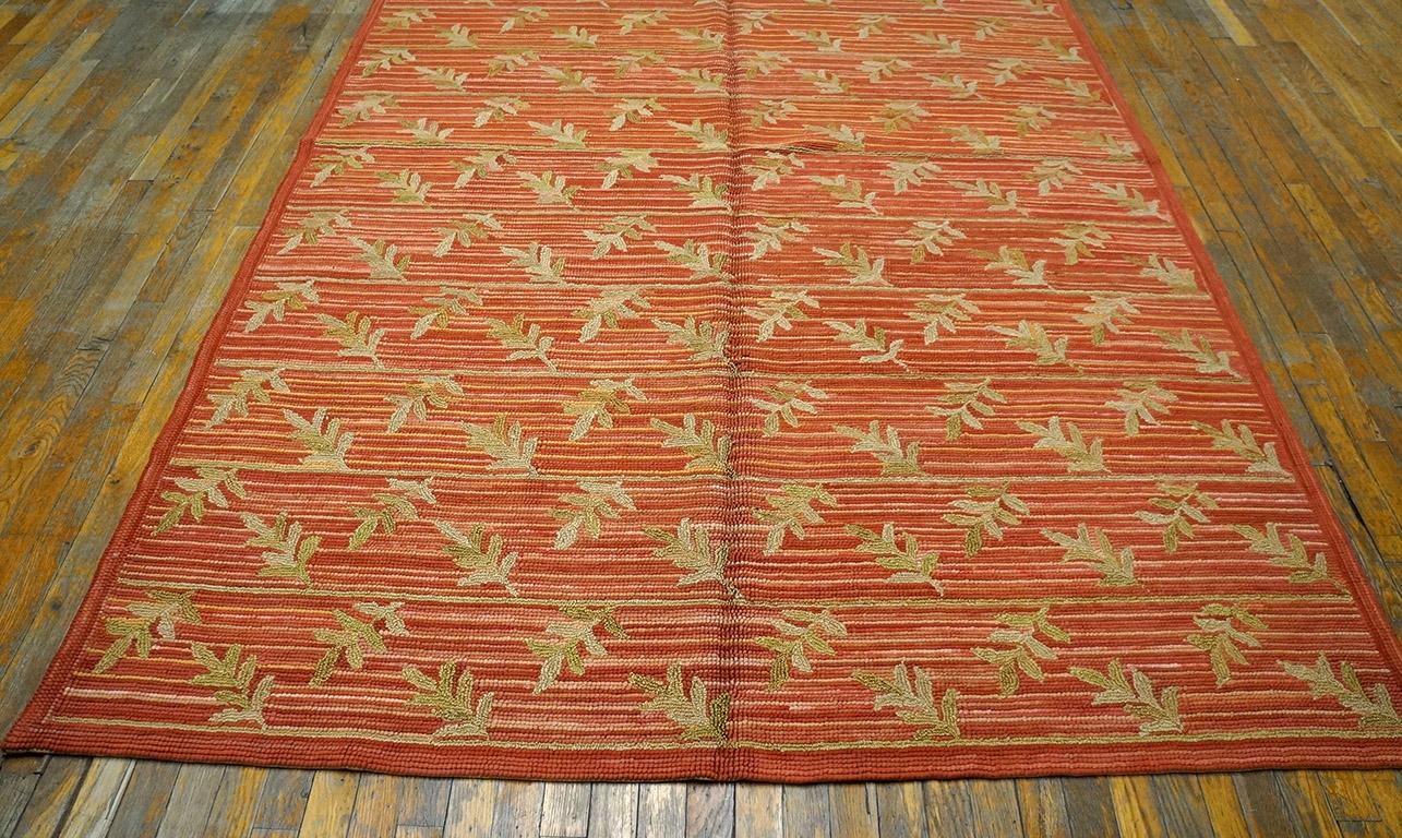 Contemporary American Hooked Rug (6' x 9' - 182x 274) In New Condition For Sale In New York, NY