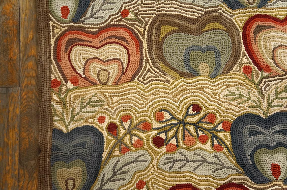 Cotone Tappeto contemporaneo tessuto a mano in cotone con ganci ( 6' x 9' - 183 x 274 cm ) in vendita