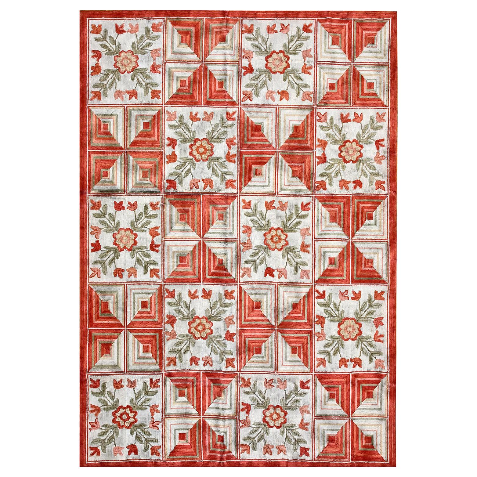 Contemporary American Hooked Rug (6' x 9' - 183x 274) For Sale