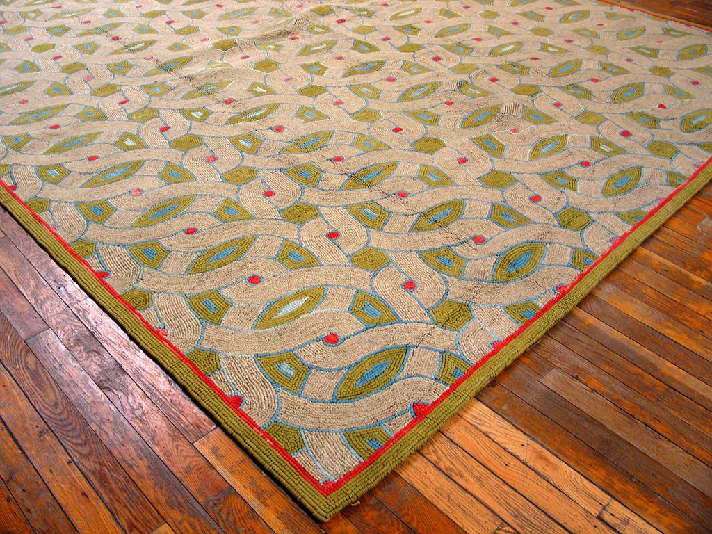  Hook rug. Measures: 8'0