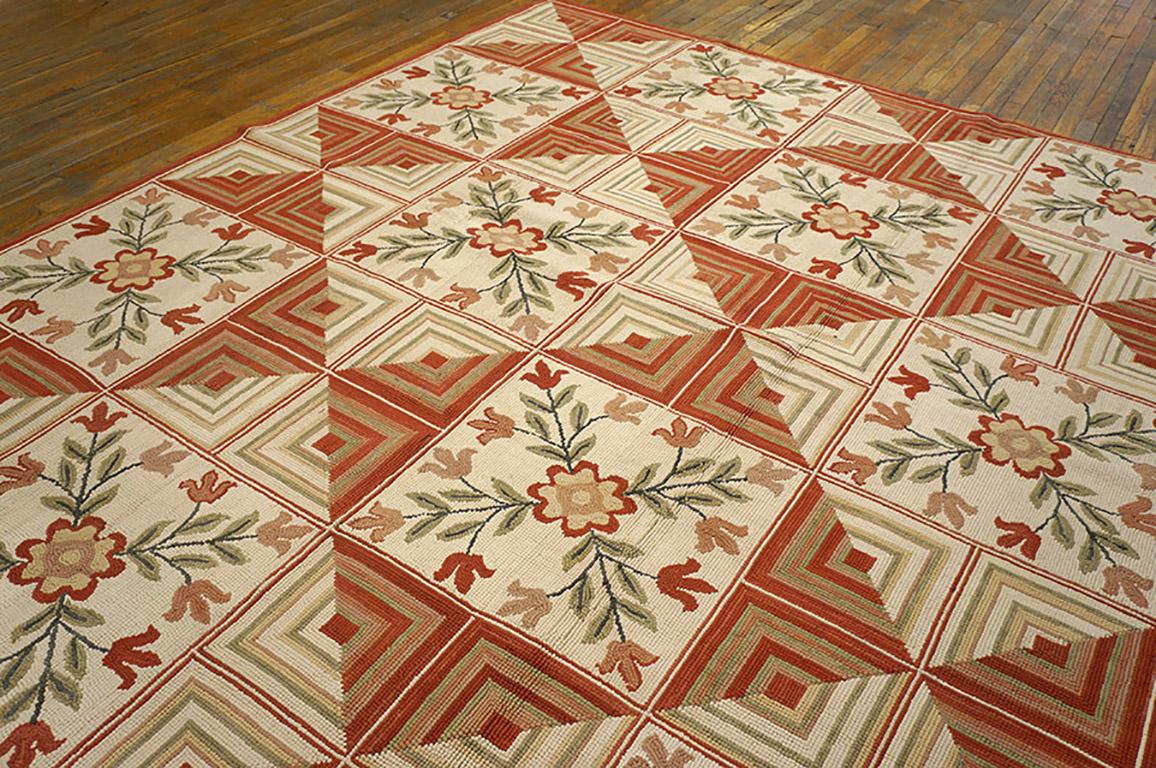Chinois Tapis crocheté contemporain fait à la main ( 8' x 10' - 245 x 305 cm) en vente
