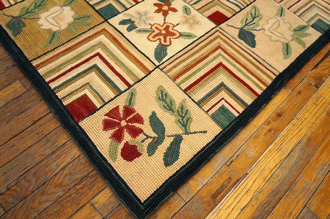 Chinese Contemporary American Hooked Rug (8' x 10' - 244x305) For Sale
