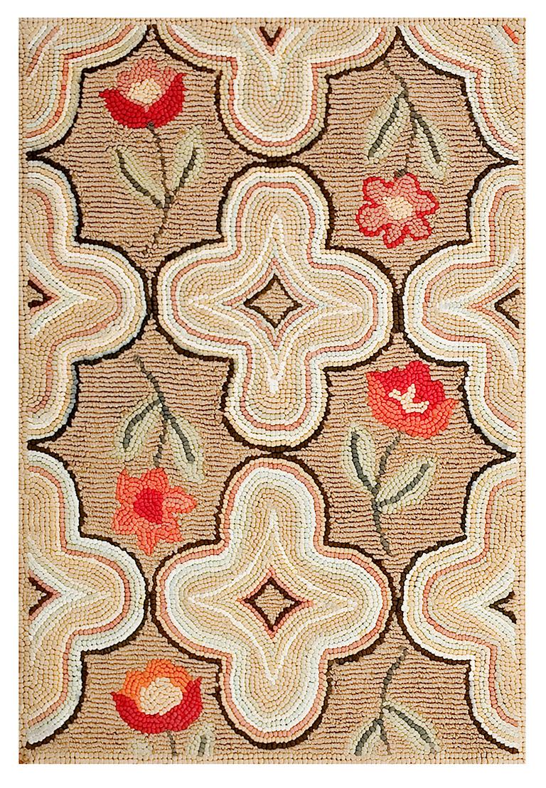 Hand-Woven Contemporary Handmade Cotton Hooked Rug ( 8' x 10' - 244 x 305cm ) For Sale