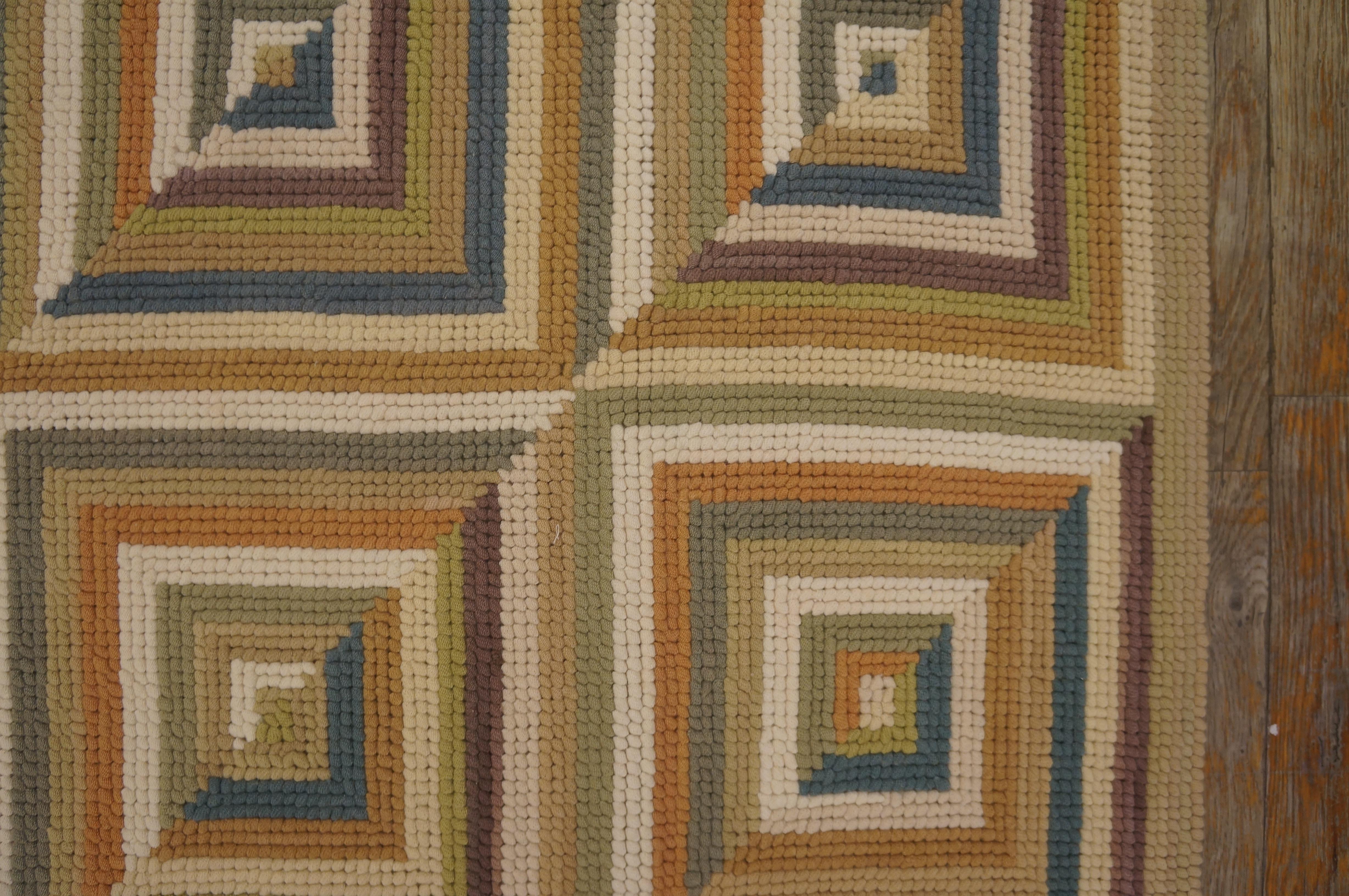 Hand-Woven Contemporary  Cotton Hooked Rug 8' 0