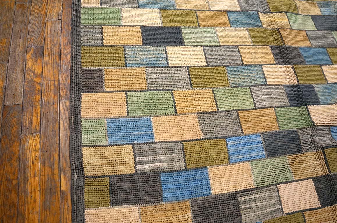 Contemporary American Cotton Hooked Rug 8' 0