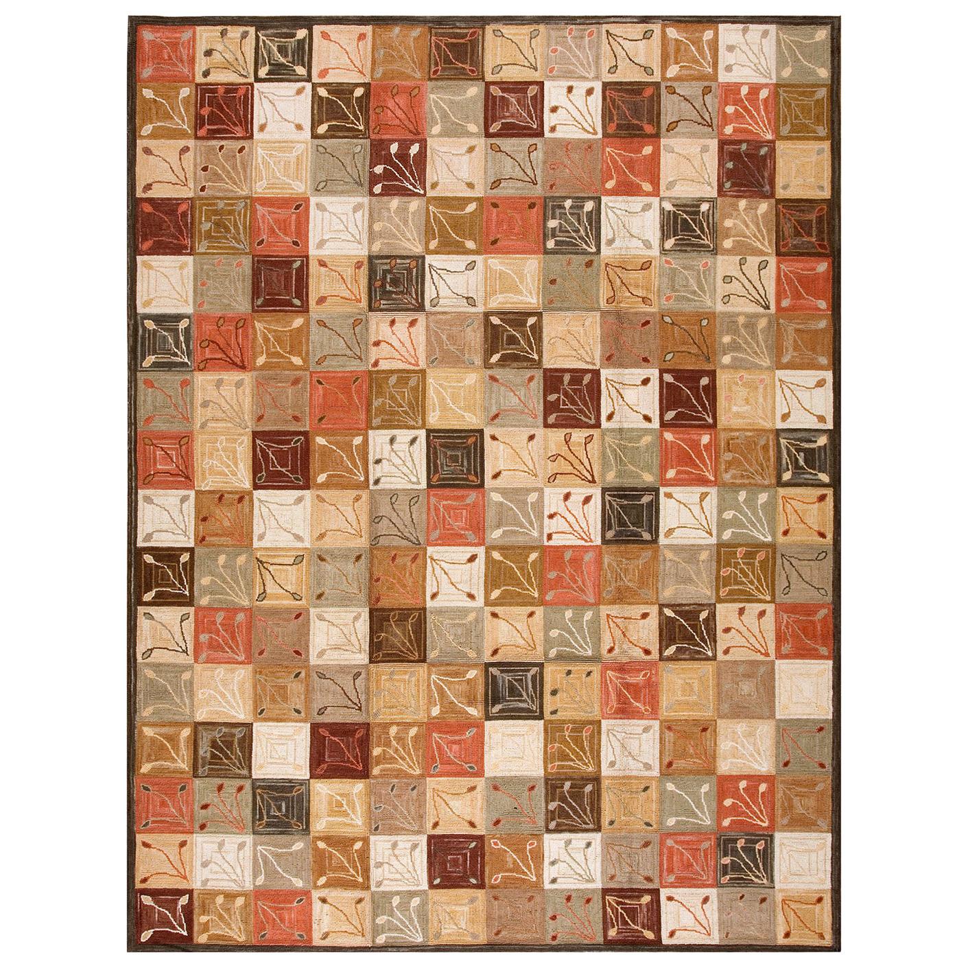 Contemporary American Hooked Rug (8' x 10' - 244x 305 ) For Sale
