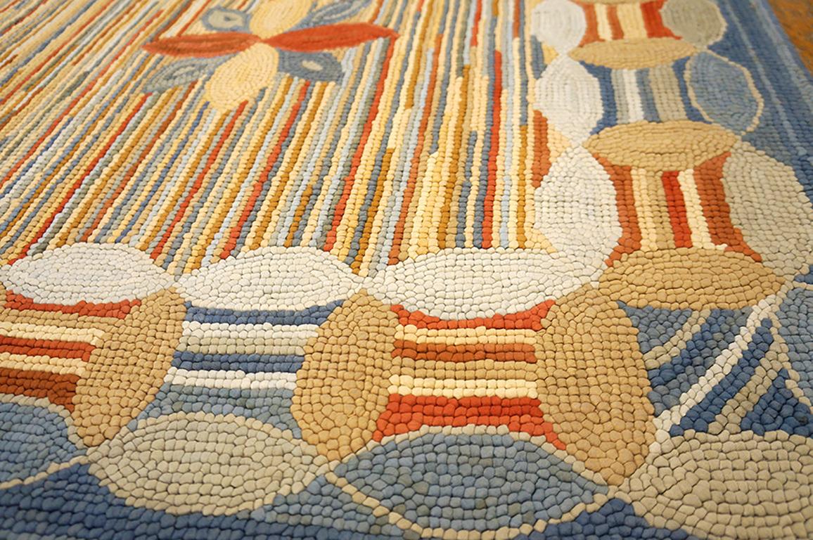 Contemporary American Hooked Rug (9' x 12' - 274 x 365 ) In New Condition For Sale In New York, NY