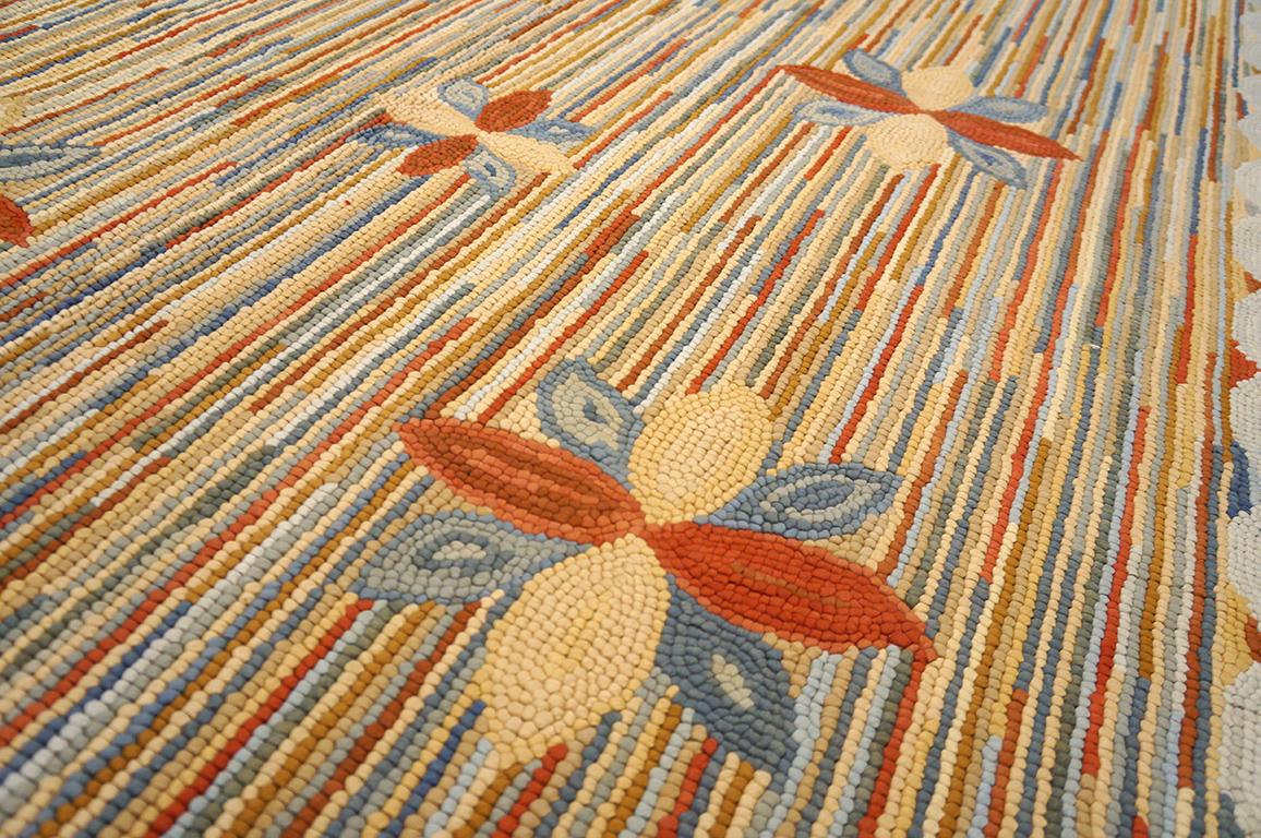 Contemporary American Hooked Rug (9' x 12' - 274 x 365) In New Condition For Sale In New York, NY