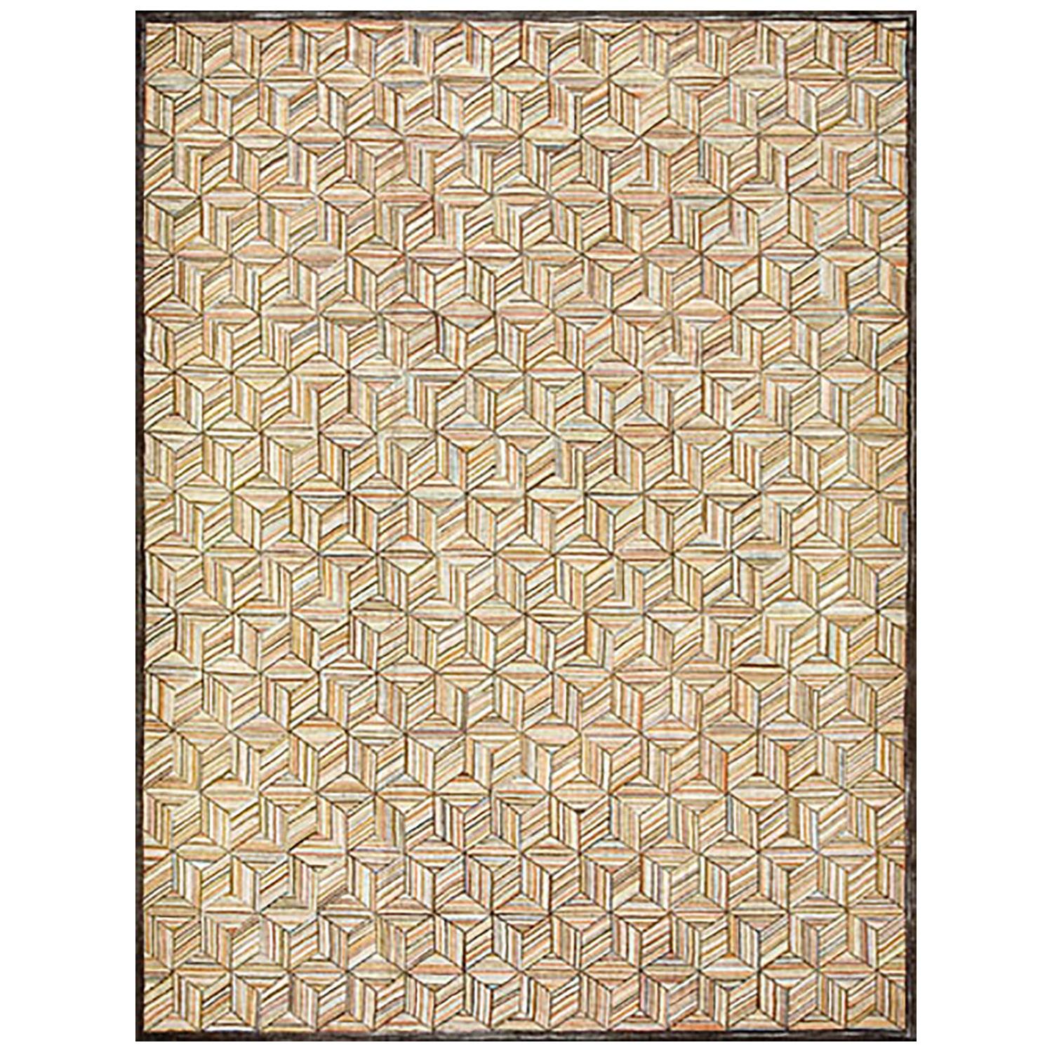 Contemporary American Hooked Rug (9' x 12' - 274 x 365 ) For Sale
