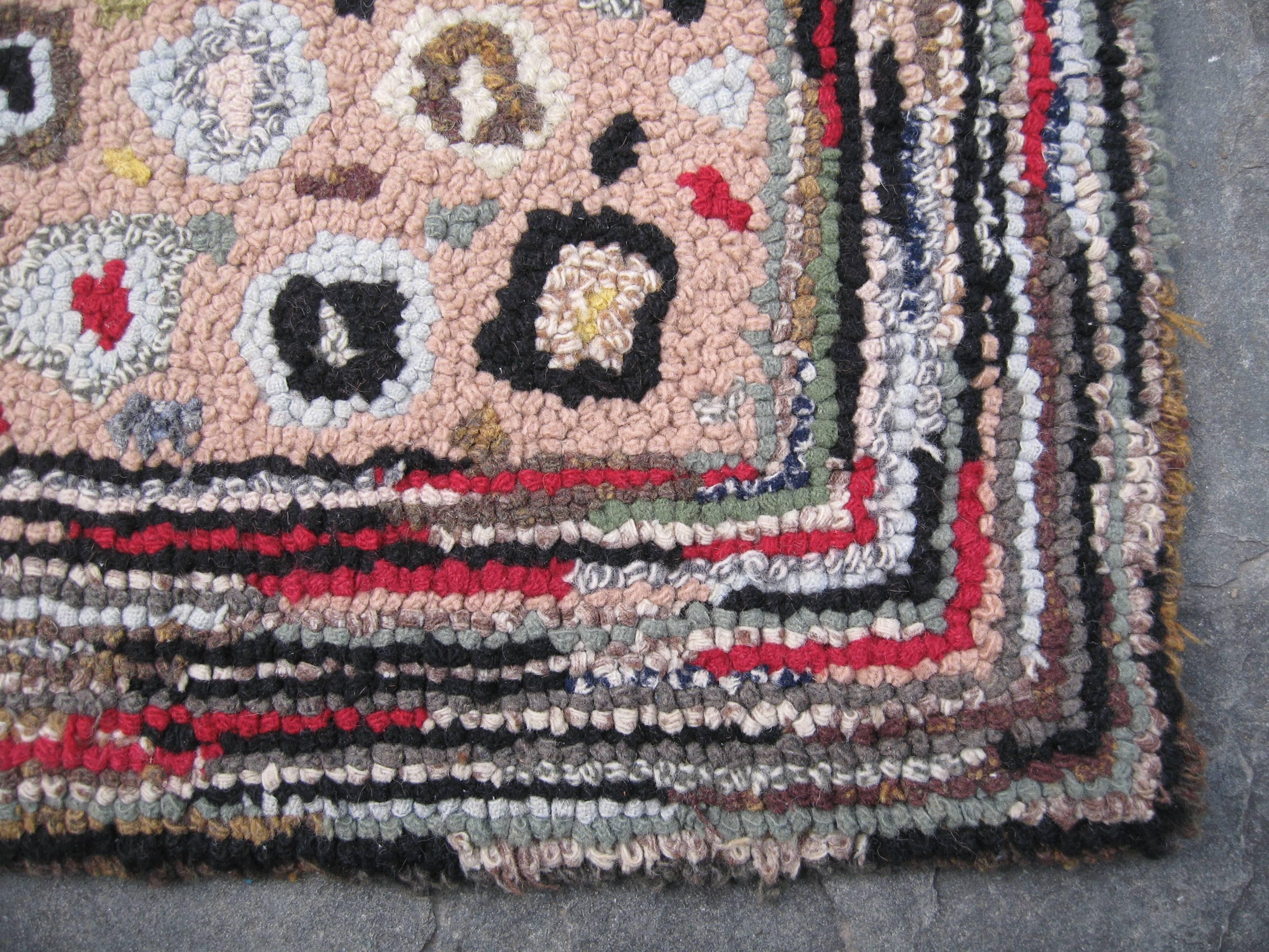 folk art area rug