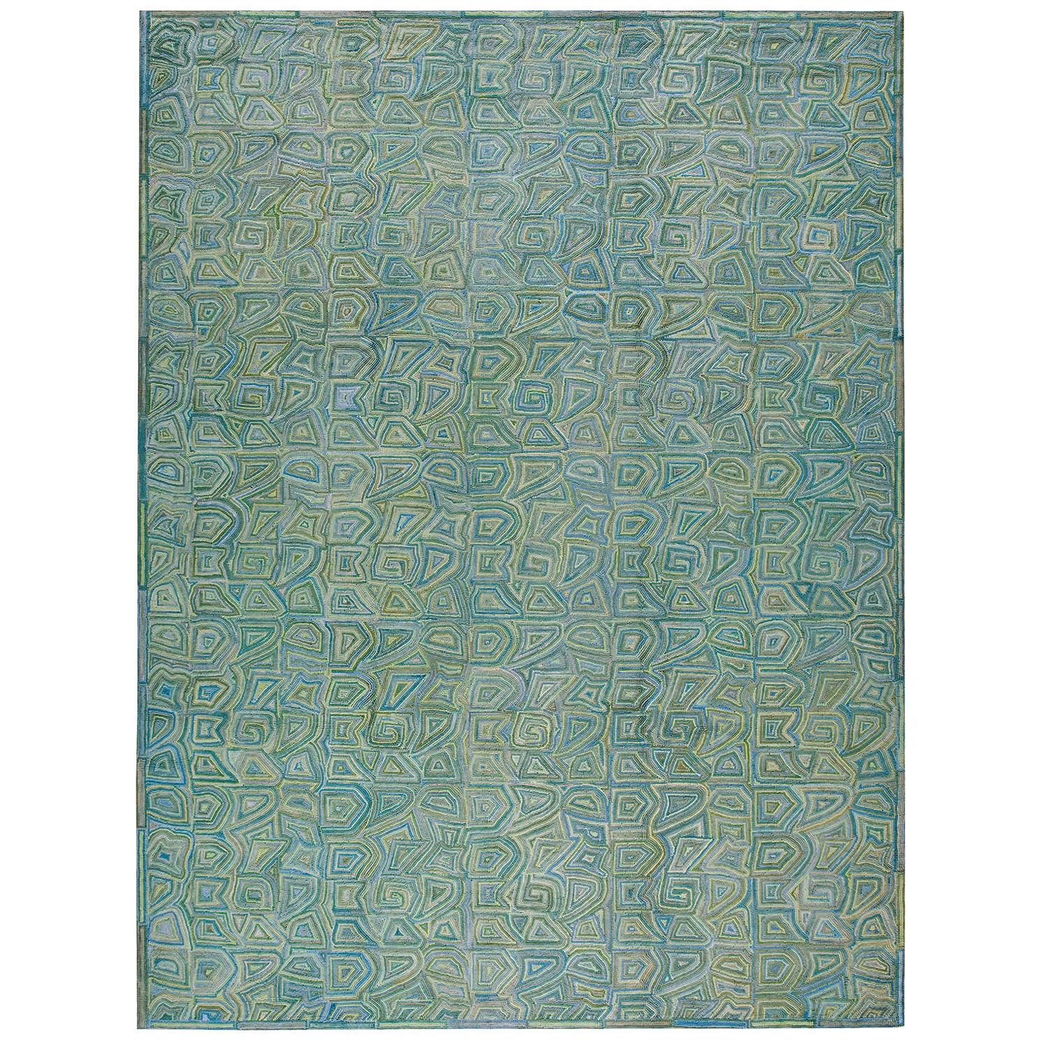 Contemporary American Hooked Rug (6' x 9' - 182x 274) For Sale