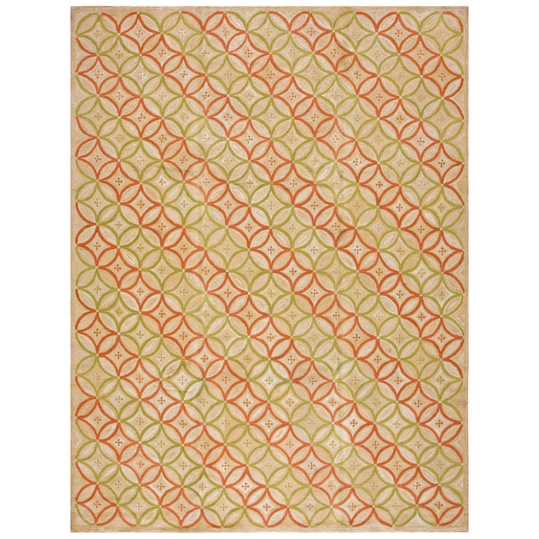 Hook Rug For Sale at 1stDibs | nautical rugs, latch hook rug