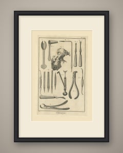 Hooked Forceps, Files and Levers, Diderot Chirurgie Plate XXV, circa 1772