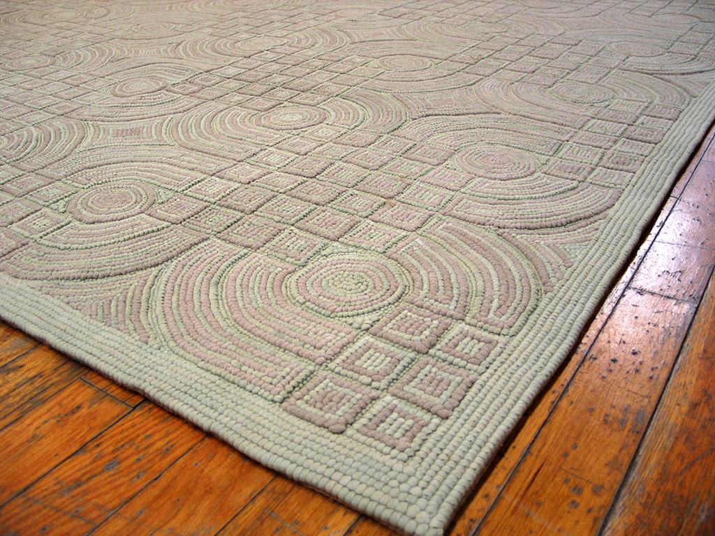 Chinese Contemporary  Cotton Hooked Rug 6' 0