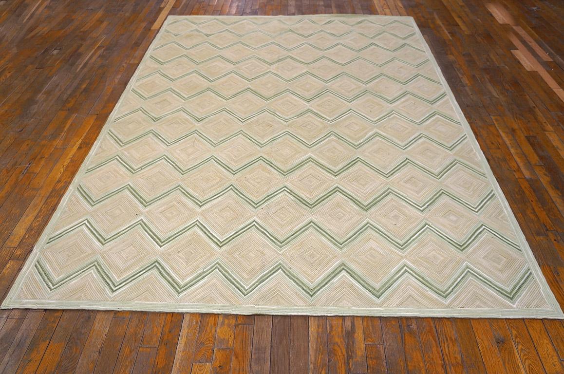 Cinese Tappeto contemporaneo con ganci in cotone ( 6' x 9' - 245 x 305 ) in vendita