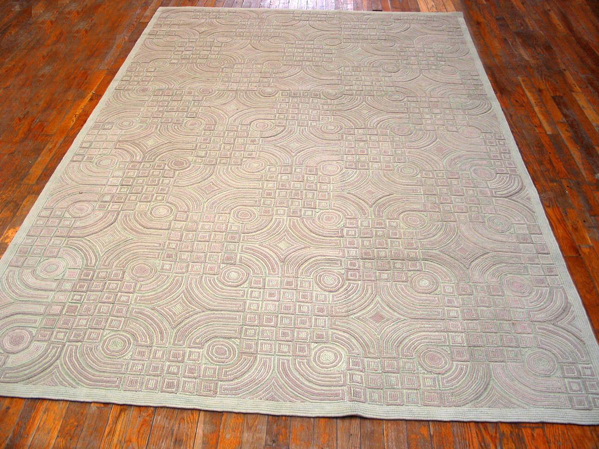 American hooked rug 8'0