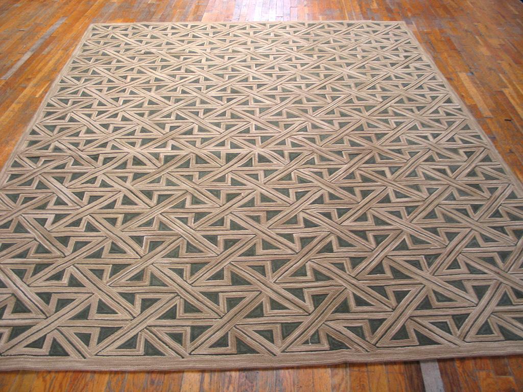 Chinese Contemperory Cotton Hooked Rug ( 8' x 10' - 245 x 305 ) For Sale