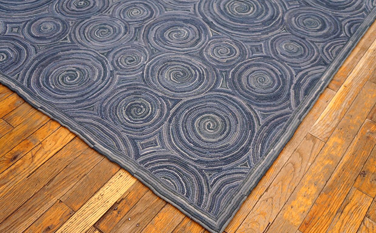 Tissé à la main Tapis crocheté américain contemporain (8' x 10' - 243 x 304 ) en vente