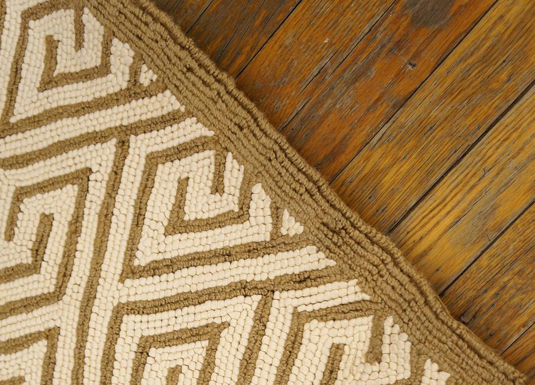 Hand-Woven Contemporary  Cotton Hooked Rug 8' 0
