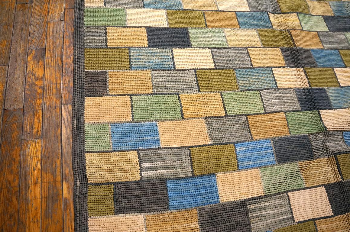 American Hooked rug, size: 8'0