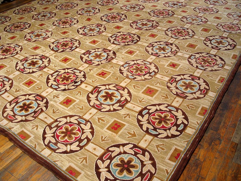Contemporary American Hooked Rug 8' x 10'  In New Condition For Sale In New York, NY