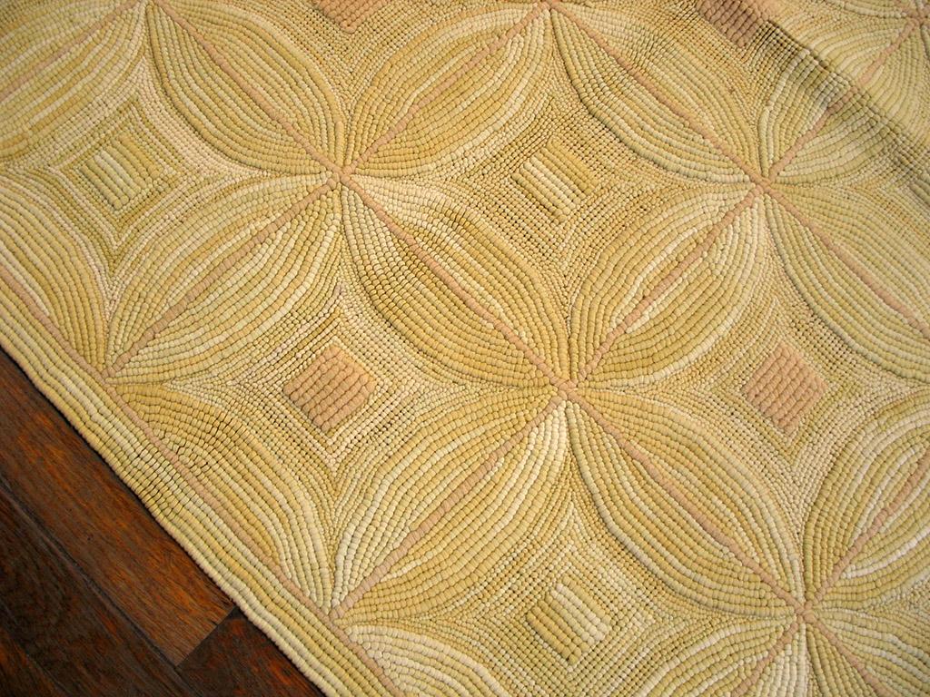 Wool Contemporary  Cotton Hooked Rug 8' 0