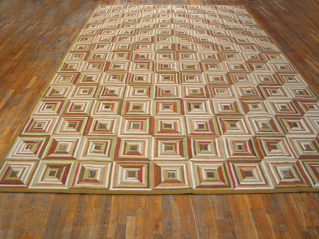 Zeitgenössisch  Hakenteppich (9' x 12' - 247 x 365 )