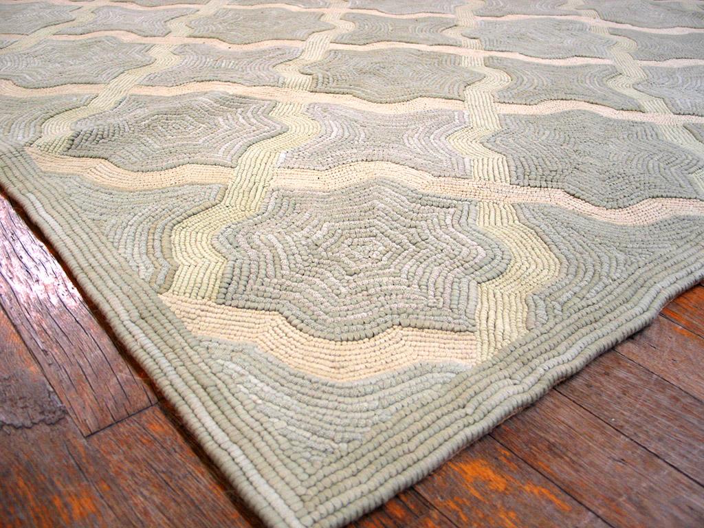 Contemporary  Cotton Hooked Rug 9' 0