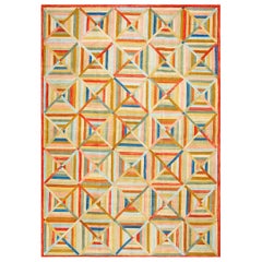 Alfombra contemporánea de algodón con ganchos ( 6' x 9' - 183 x 274 )