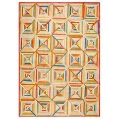 Contemporary Cotton Hooked Rug ( 6' x 9' - 183 x 274 )