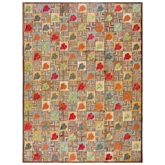 Contemporary Cotton Hooked Rug ( 9' x 12' x 375 x 365 cm )