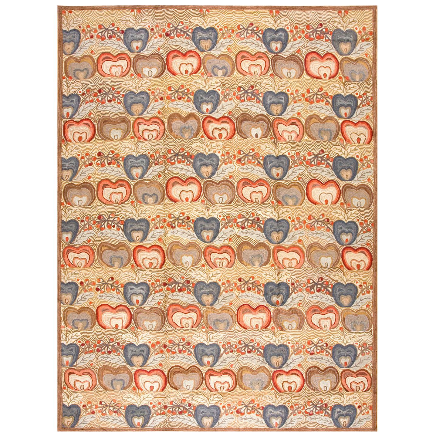Contemporary American Hooked Rug (6' x 9' - 183x274 ) For Sale
