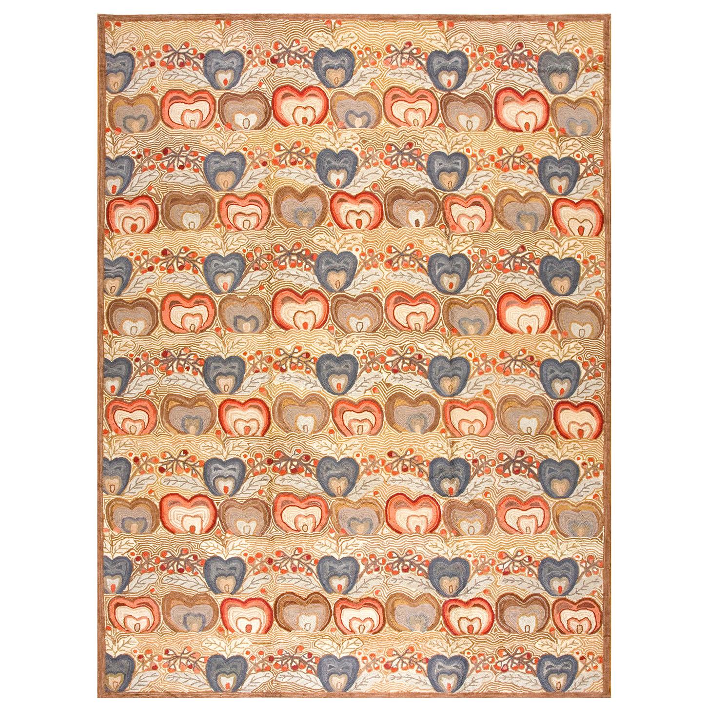 Contemporary American Hooked Rug (10' x 14' - 305x427 ) For Sale