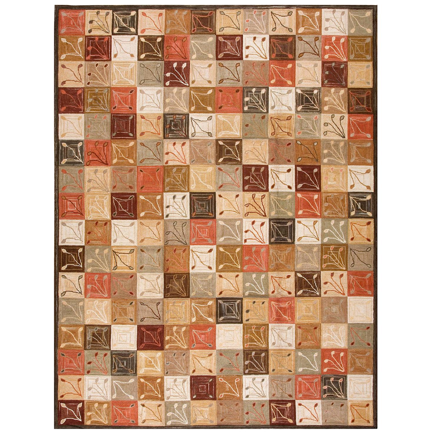 Contemporary American Hooked Rug (9' x 12' - 274 x 365 )