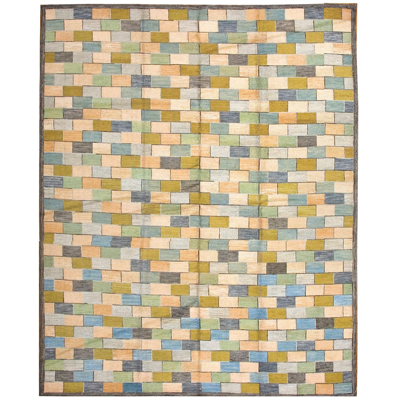 Contemporary American Hooked Rug (8' x 10' ) For Sale